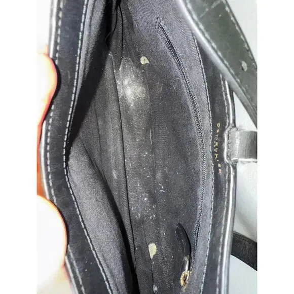 DeMellier Beige and Black Tokyo Handbag As-is Condition - Picture 12 of 15